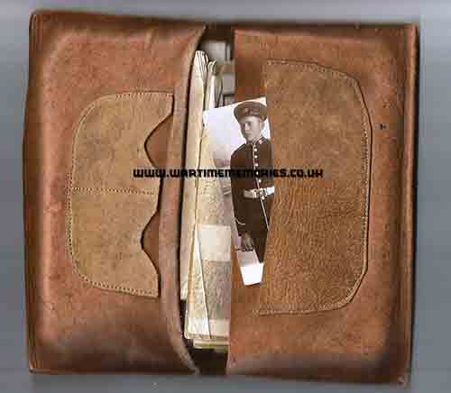 Wallet with Will's diary & photographs